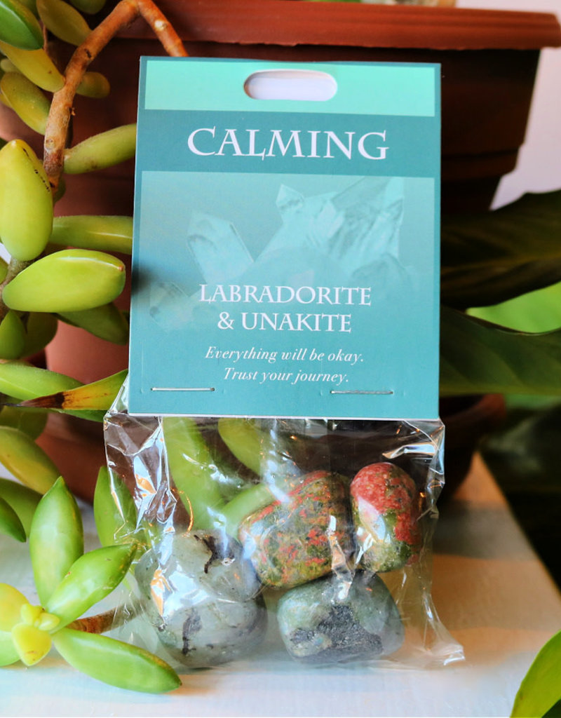 Gemstone Set- Calming- Labradorite, Unakite