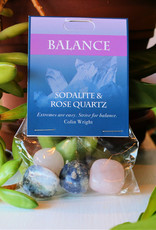 Gemstone Set- Balance- Sodalite, Rose Quartz- 125BA