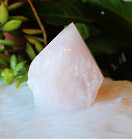 Rose Quartz Point Cut Base