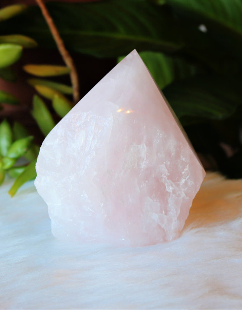 Rose Quartz Point Cut Base
