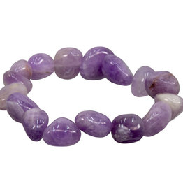 Amethyst Tumbled Stone Bracelet