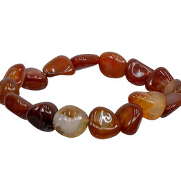 Carnelian Tumbled Stone Bracelet