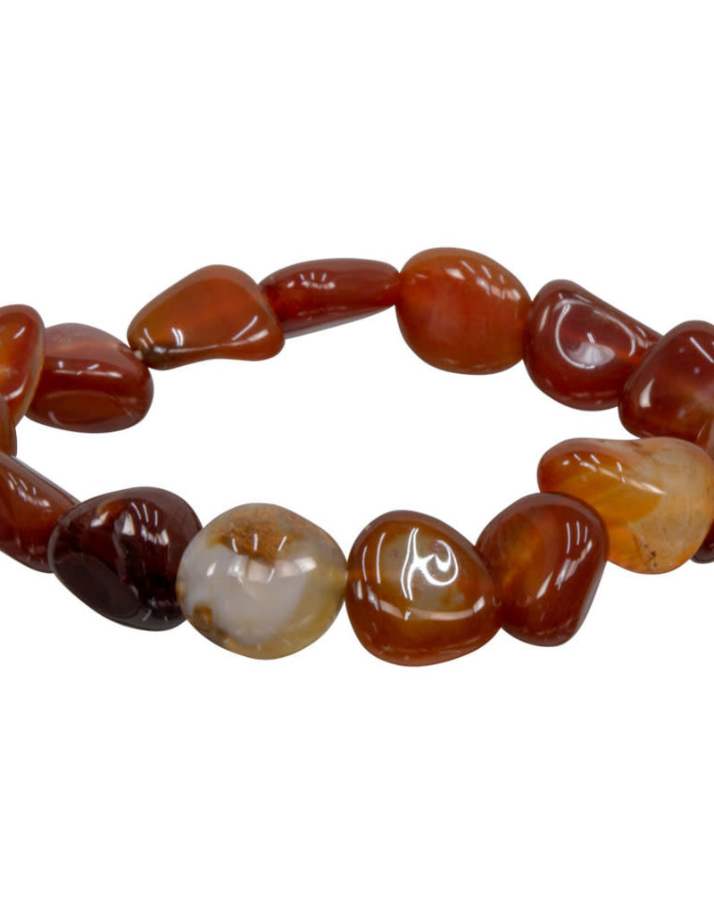 Carnelian Tumbled Stone Bracelet