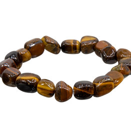 Tiger's Eye Tumbled Stone Bracelet