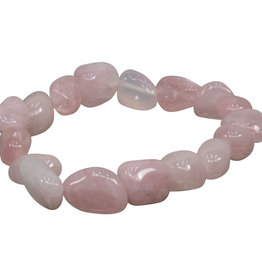 Rose Quartz Tumbled Stone Bracelet