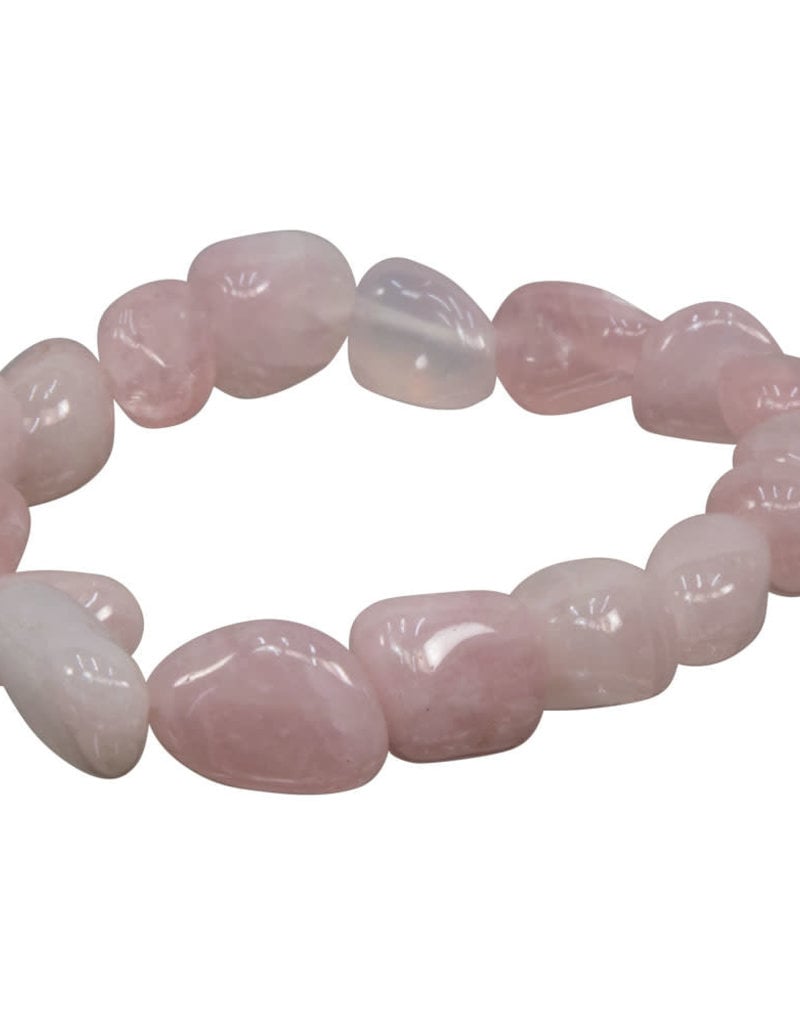 Rose Quartz Tumbled Stone Bracelet