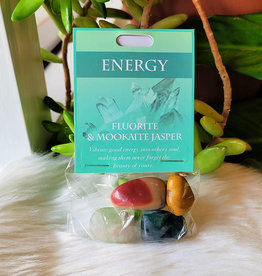 Gemstone Set- Energy- Fluorite, Mookaite Jasper