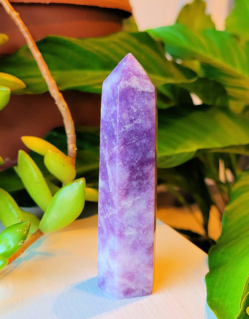 Lepidolite Faceted Point