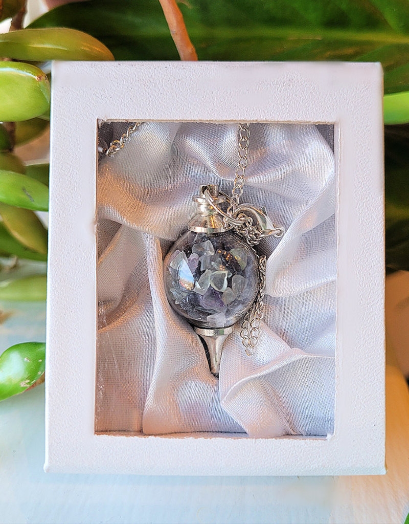 Sephoroton Hematite & Crystal Chips Pendulum - Purifying