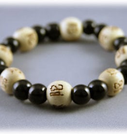 Lucky Karma Beads Bracelet - Onyx - Power and Success - 37