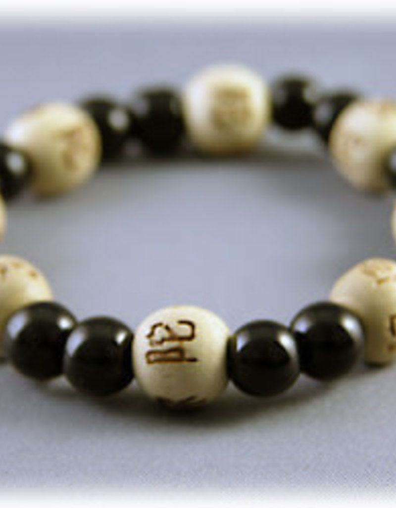 Lucky Karma Beads Bracelet - Onyx - Power and Success - 37