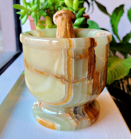 Onyx Mortar and Pestle- 5 inches- 6439