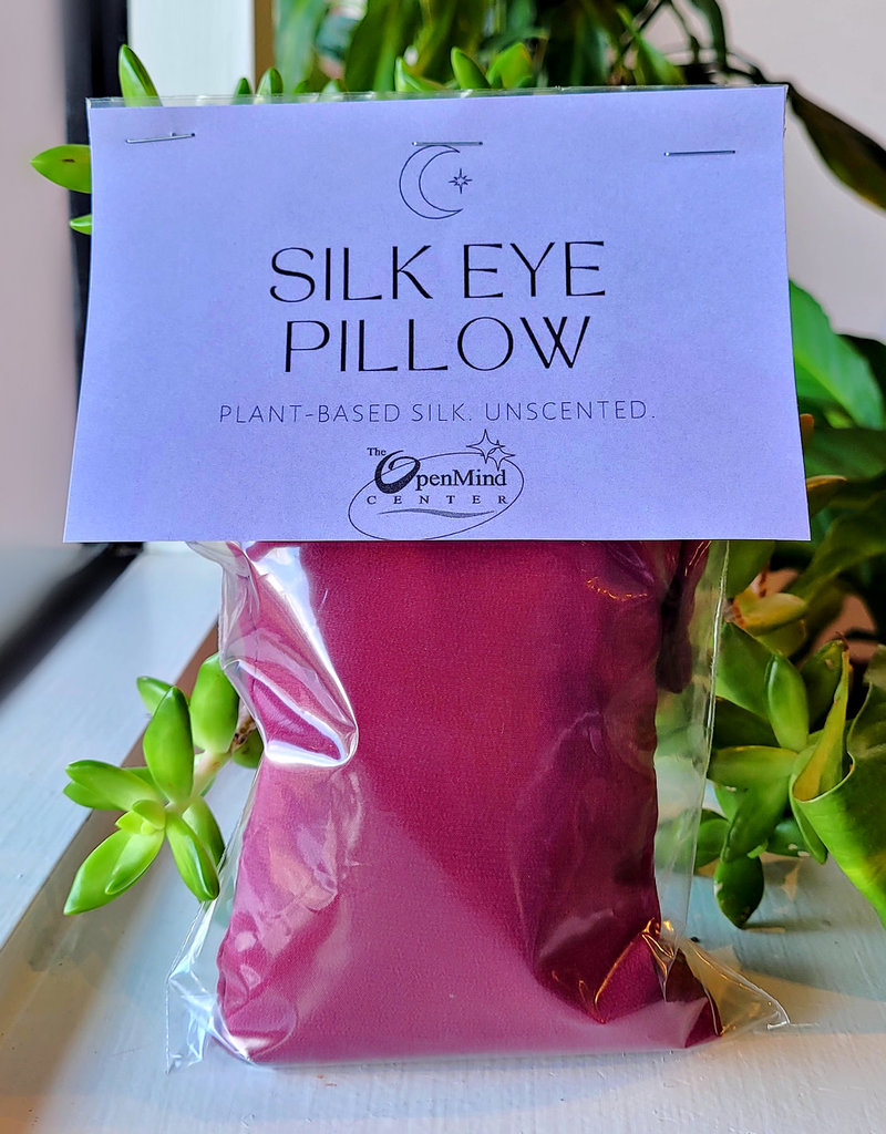 Eye Pillow - 4" Eggplant Silk - Unscented
