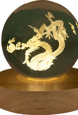 Glass Crystal Ball - Chinese Dragon - 17762