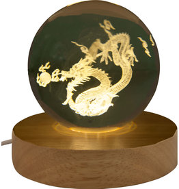 Chinese Dragon Glass Crystal Ball