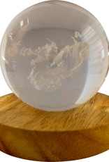 Chinese Dragon Glass Crystal Ball