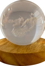 Glass Crystal Ball - Chinese Dragon - 17762