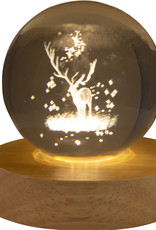 White Stag Glass Crystal Ball