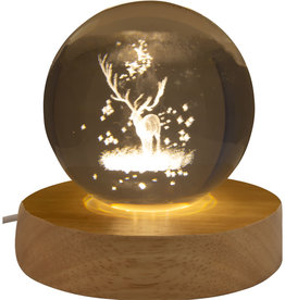 White Stag Glass Crystal Ball