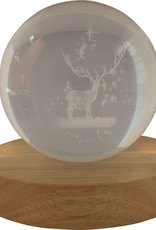 White Stag Glass Crystal Ball
