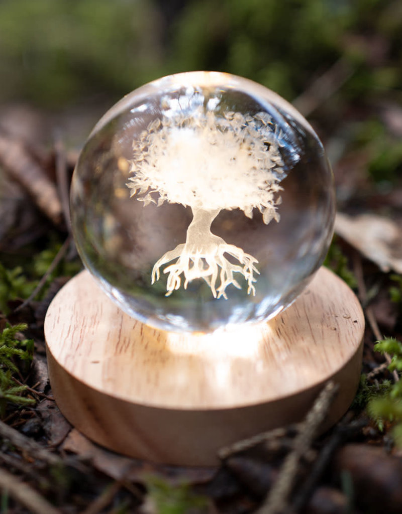Glass Crystal Ball - Tree of Life - 17770