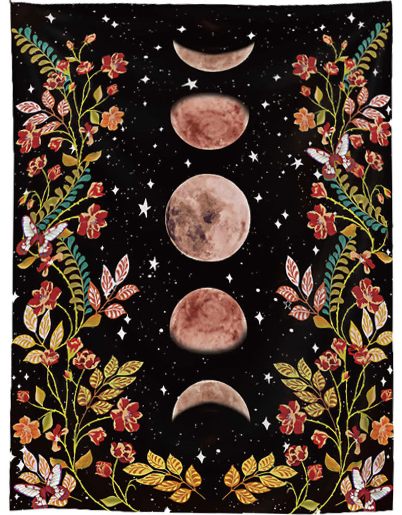 Tapestry - Flowers and Moon Phases - 57115