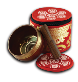 Singing Bowl - Root Chakra with Silk Case - SB-MBR22