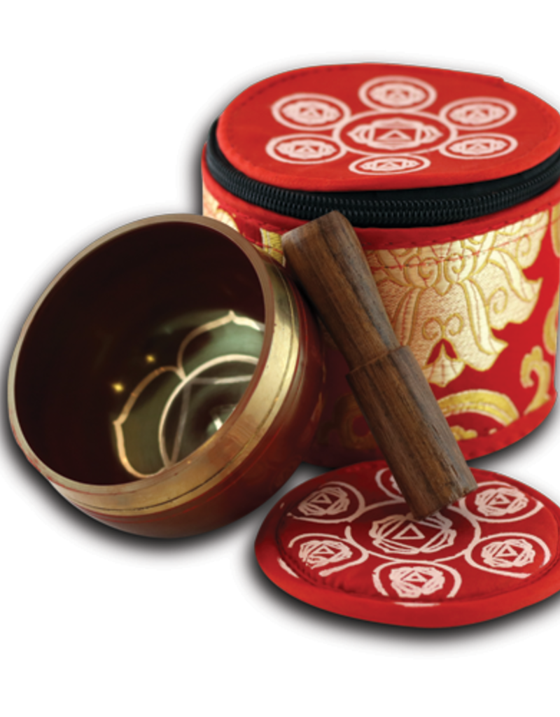Singing Bowl - Root Chakra with Silk Case - SB-MBR22