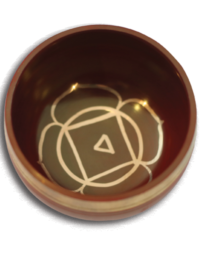 Singing Bowl - Root Chakra with Silk Case - SB-MBR22
