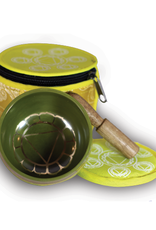 Solar Plexus Chakra Singing Bowl with Silk Case