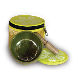 Solar Plexus Chakra Singing Bowl with Silk Case