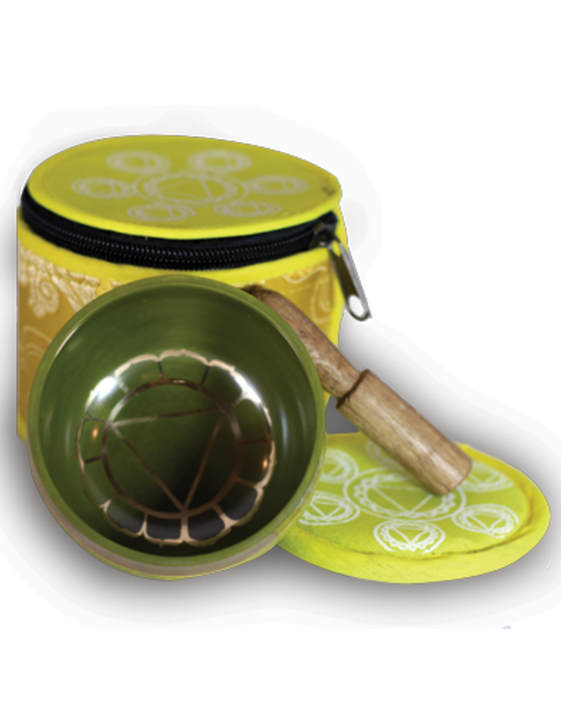 Singing Bowl - Solar Plexus Chakra with Silk Case - MBP22