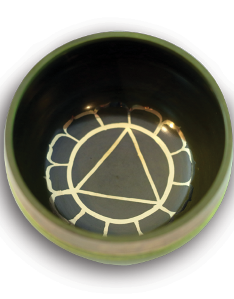 Solar Plexus Chakra Singing Bowl with Silk Case