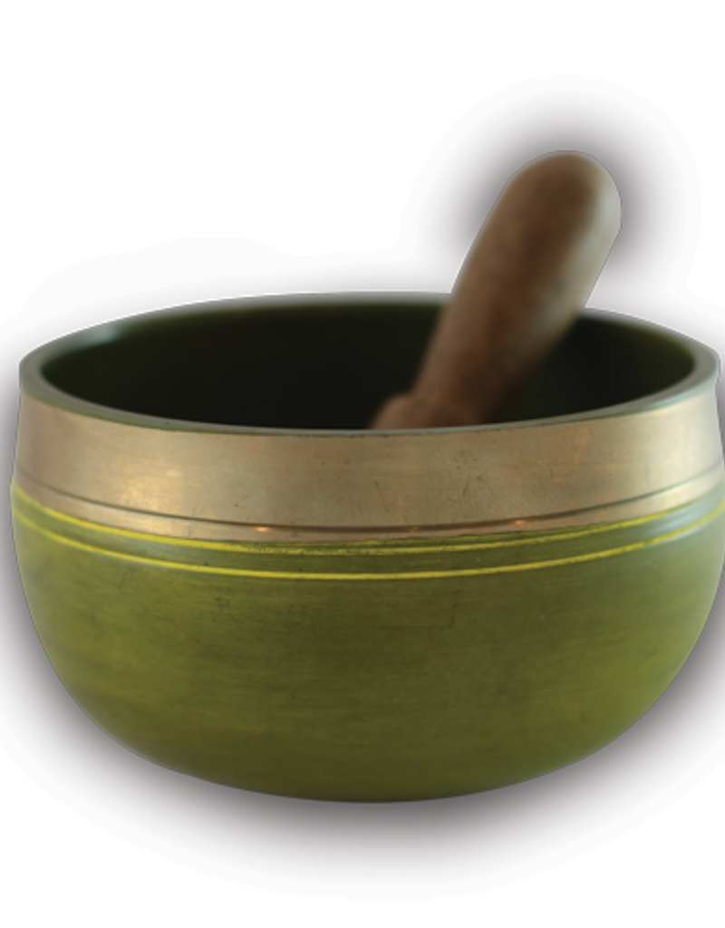 Solar Plexus Chakra Singing Bowl with Silk Case
