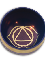 Singing Bowl - Third Eye Chakra with Silk Case - SB-MBE22- Disc.