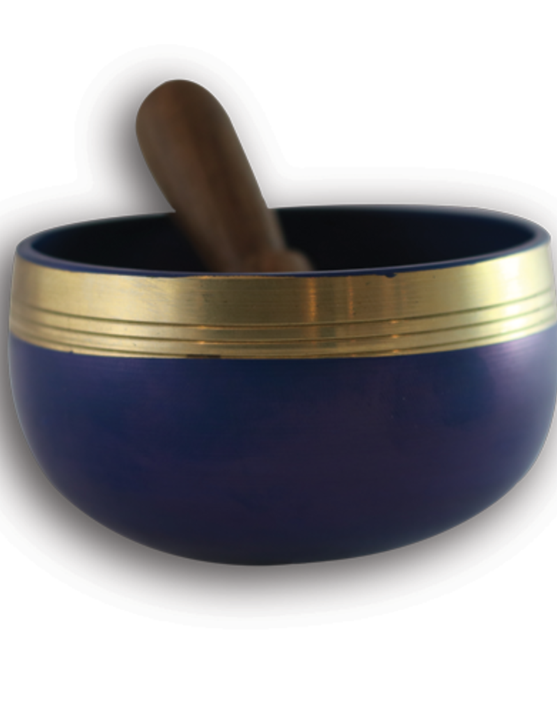 Singing Bowl - Third Eye Chakra with Silk Case - SB-MBE22- Disc.
