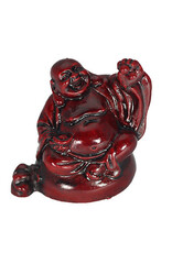 Statue - Happy Buddha - Mahogany - 4131