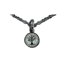 SLL- Peace Tree Small Circle Necklace