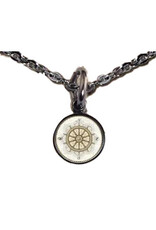 SLL- Ship Wheel Adjust Small Circle Necklace