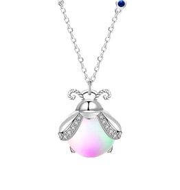SN- Firefly Charm Necklace- Sterling Silver