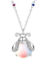 SN- Firefly Charm Necklace- Sterling Silver