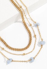 Crystal Bead Belly Chain- Solid Copper