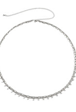 Circle Charm Beaded Belly Chain- Solid Copper