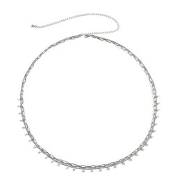 Circle Charm Beaded Belly Chain- Solid Copper