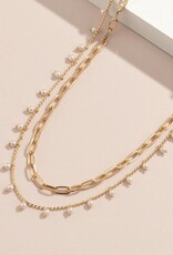 Circle Charm Beaded Belly Chain- Solid Copper