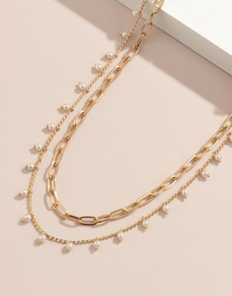 Circle Charm Beaded Belly Chain- Solid Copper