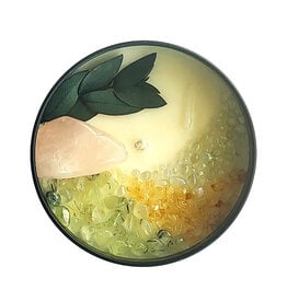 N&S - Hearts Song - Rose Quartz, Prehnite, Citrine, Aura Quartz - 8 oz