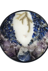 N&S - I Am Water - Sodalite, Amethyst, Lapis Candle - 8 oz