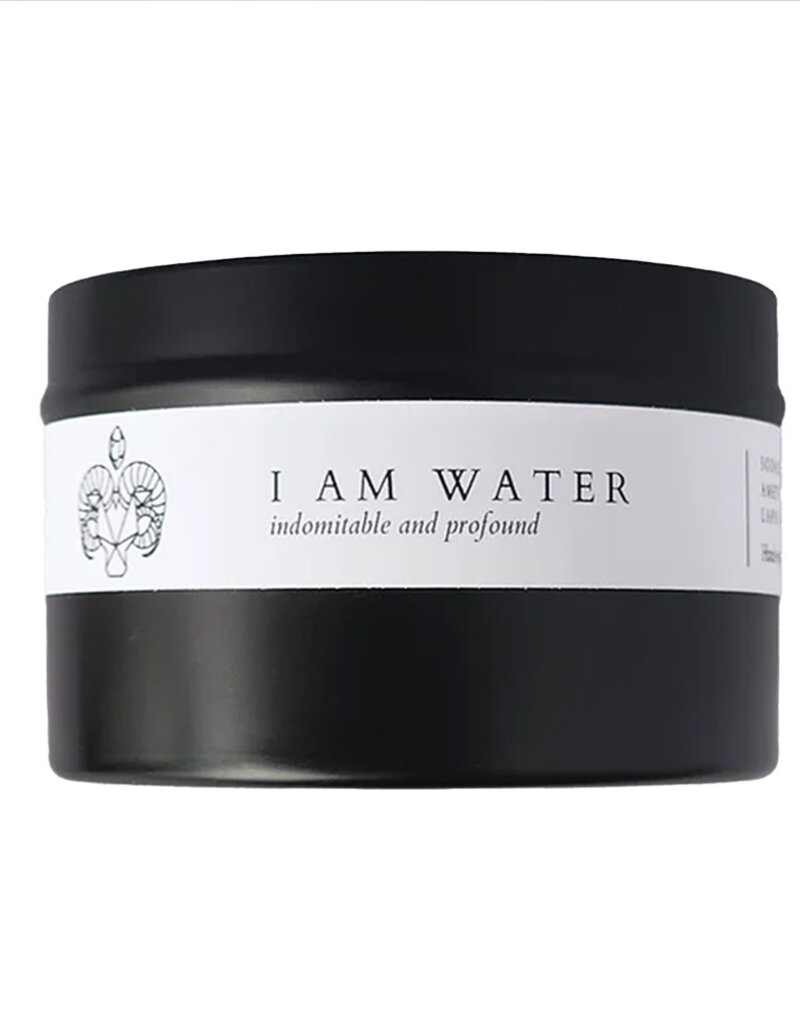 N&S - I Am Water - Sodalite, Amethyst, Lapis Candle - 8 oz