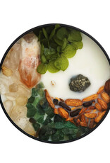 N&S - I Am Abundant - Citrine, Golden Rutile Quartz, Moss Agate, Pyrite - 8 oz